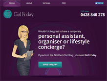 Tablet Screenshot of girl-friday.com.au